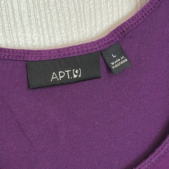 Apt. 9 | Women’s Tiered Ruffle Front Purple Sleeveless Blouse Tank Top - Picture 7 of 15